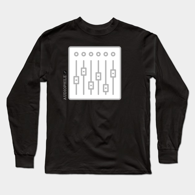 Audiophile Mixer Long Sleeve T-Shirt by Danderwen Press